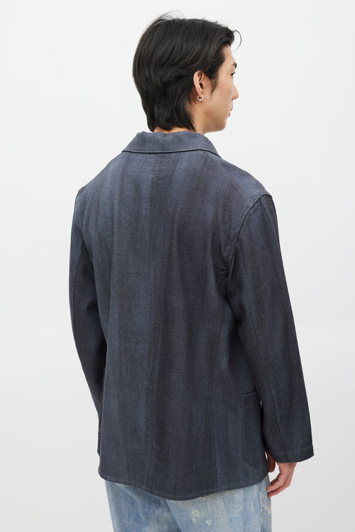 Beams Plus Blue Wool Blazer