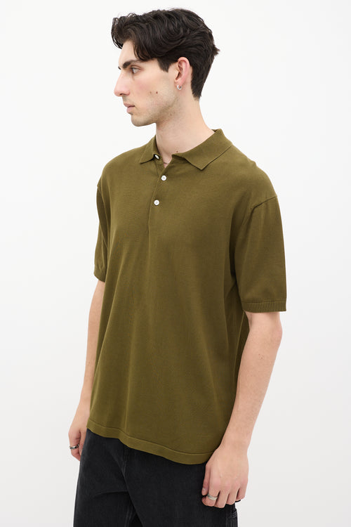 Beams Plus Green Short Sleeve Polo