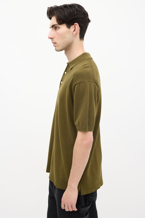 Beams Plus Green Short Sleeve Polo