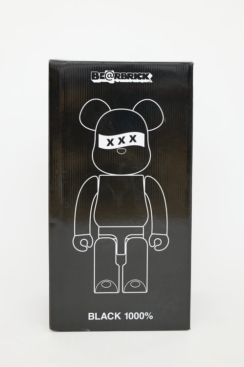 Be@rbrick X God Selection XXX Black 1000% Figurine