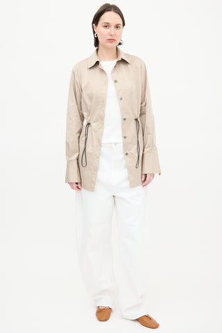 Beaufille Beige Drawcord Jacket