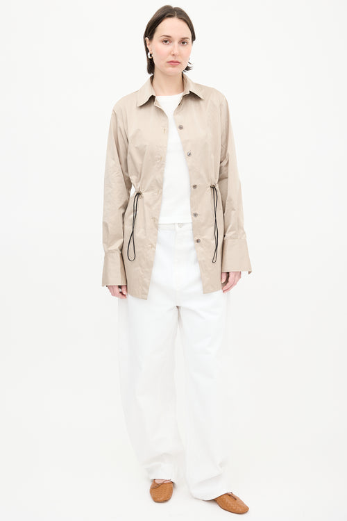 Beaufille Beige Drawcord Jacket