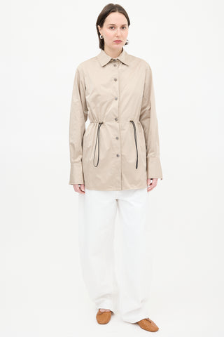 Beaufille Beige Drawcord Jacket