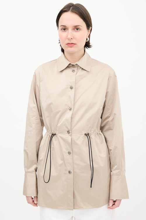 Beaufille Beige Drawcord Jacket