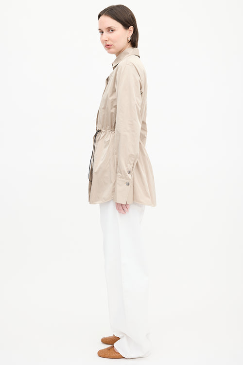 Beaufille Beige Drawcord Jacket