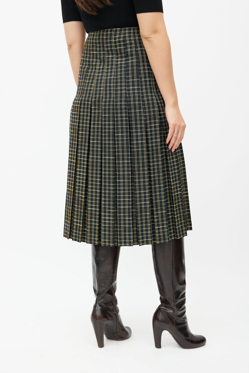 Beaufille Black 
Multicolour Kari Plaid Wrap Skirt