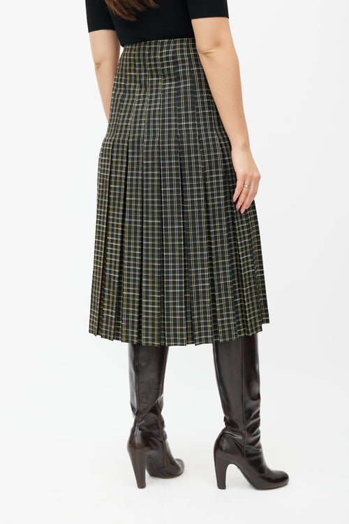 Beaufille Black 
Multicolour Kari Plaid Wrap Skirt