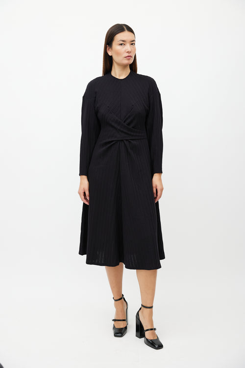 Beaufille Black Aquila Ribbed Dress