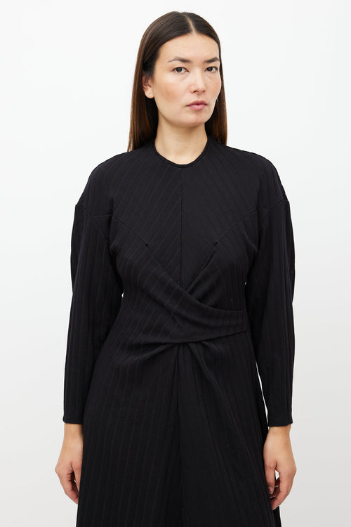 Beaufille Black Aquila Ribbed Dress