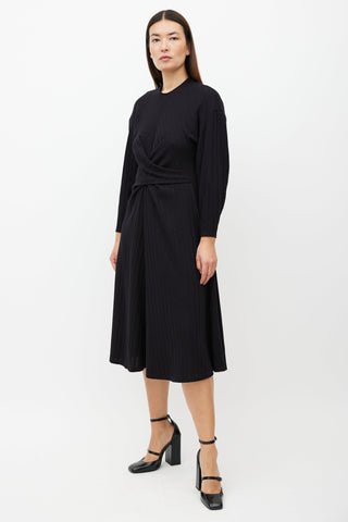 Beaufille Black Aquila Ribbed Dress