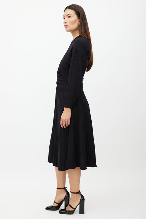 Beaufille Black Aquila Ribbed Dress