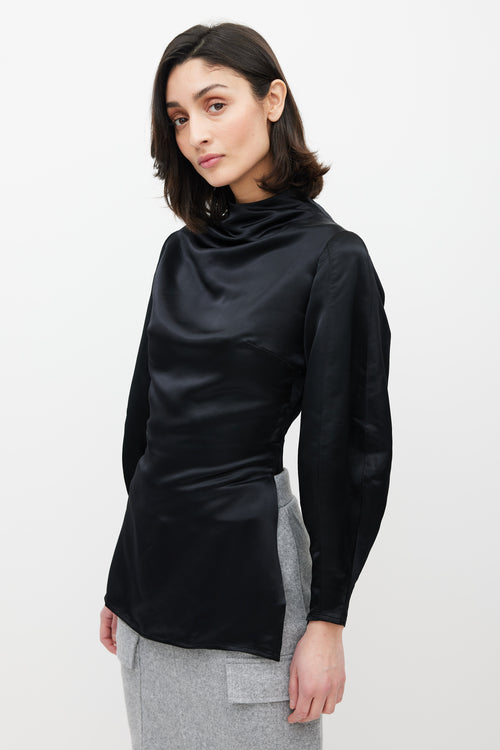 Beaufille Black Backless Stella Blouse