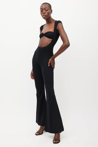 Beaufille Black Baes Cut Out Jumpsuit