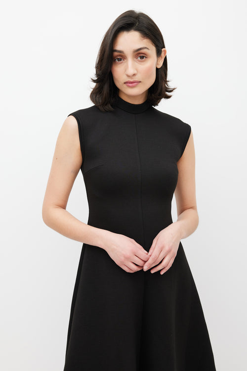 Beaufille Black Neoprene Getty Sleeveless Dress