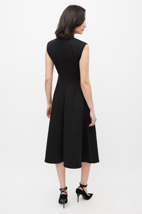 Beaufille Black Neoprene Getty Sleeveless Dress