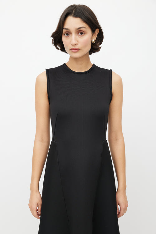 Beaufille Black Neoprene Zip Dress