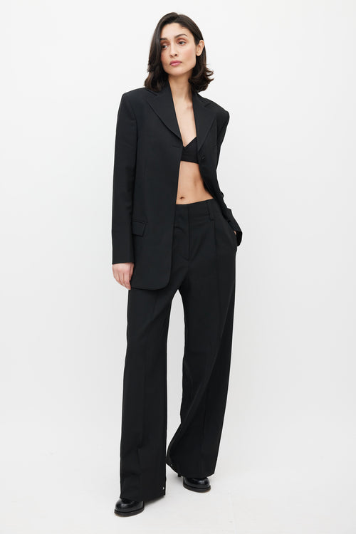 Beaufille Black Rowe Single Button Blazer