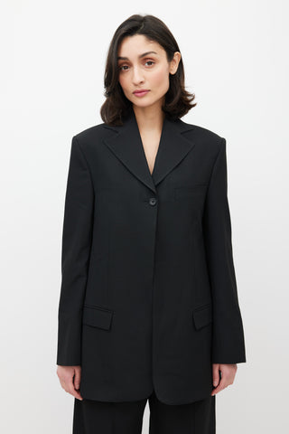 Beaufille Black Rowe Single Button Blazer