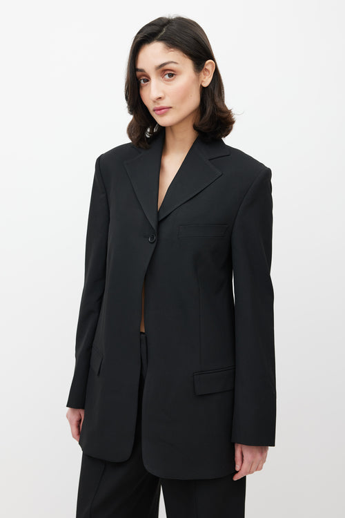 Beaufille Black Rowe Single Button Blazer