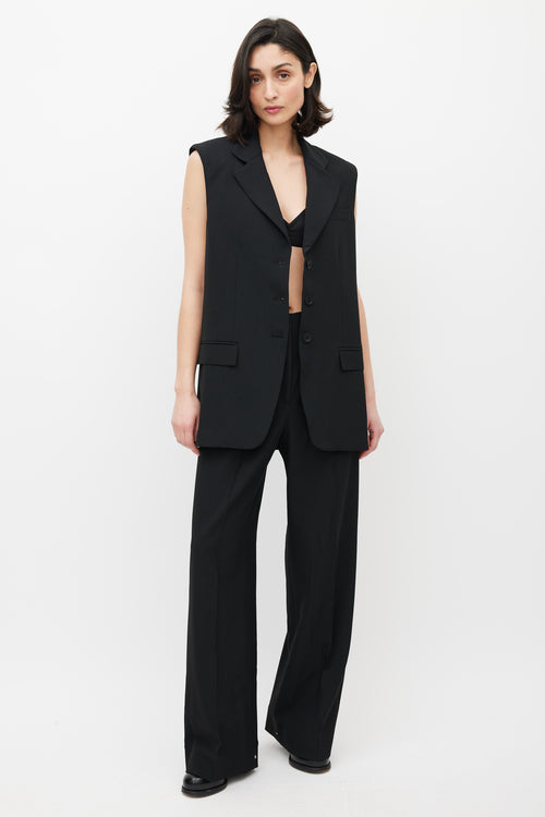 Beaufille Black Saville Blazer Vest