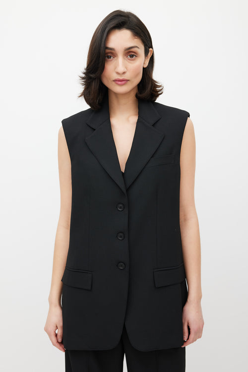 Beaufille Black Saville Blazer Vest