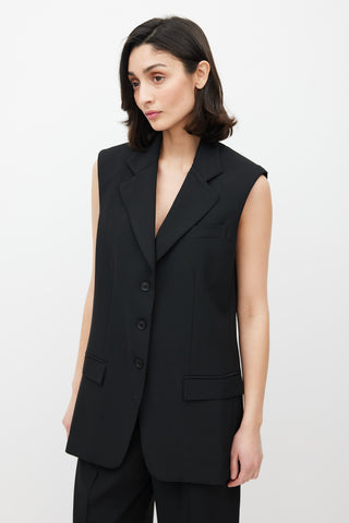 Beaufille Black Saville Blazer Vest