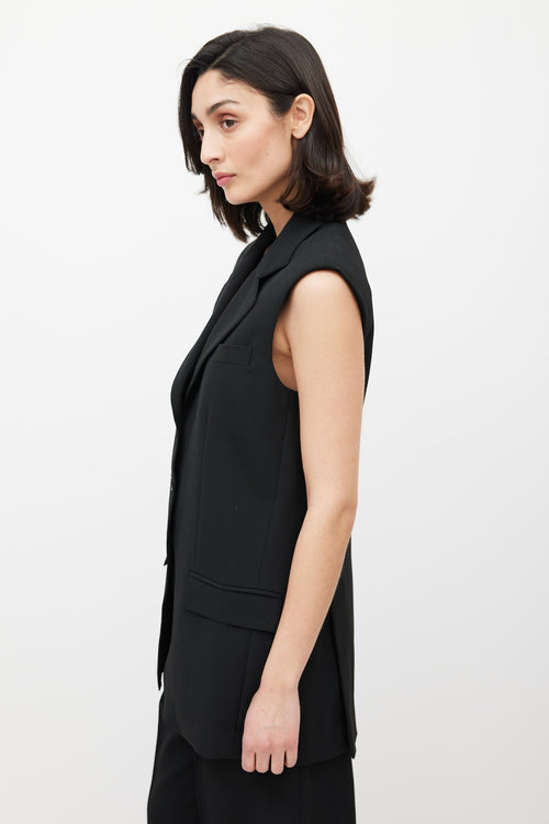 Beaufille Black Saville Blazer Vest