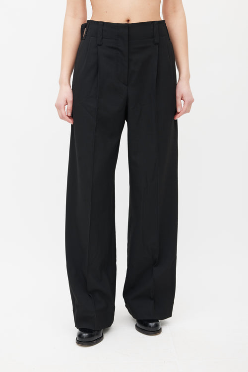 Beaufille Black Ulla Wide Leg Trouser