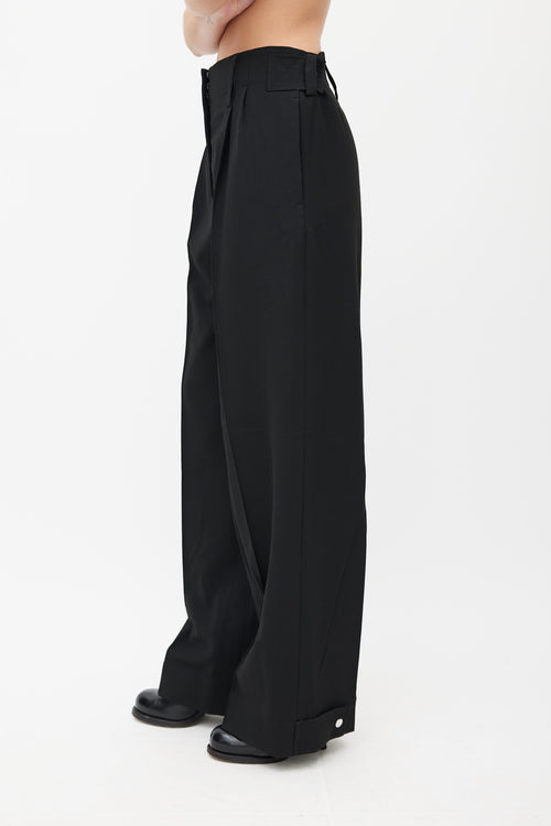 Beaufille Black Ulla Wide Leg Trouser