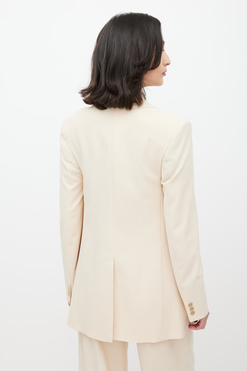 Beaufille Cream Rowe Single Button Blazer