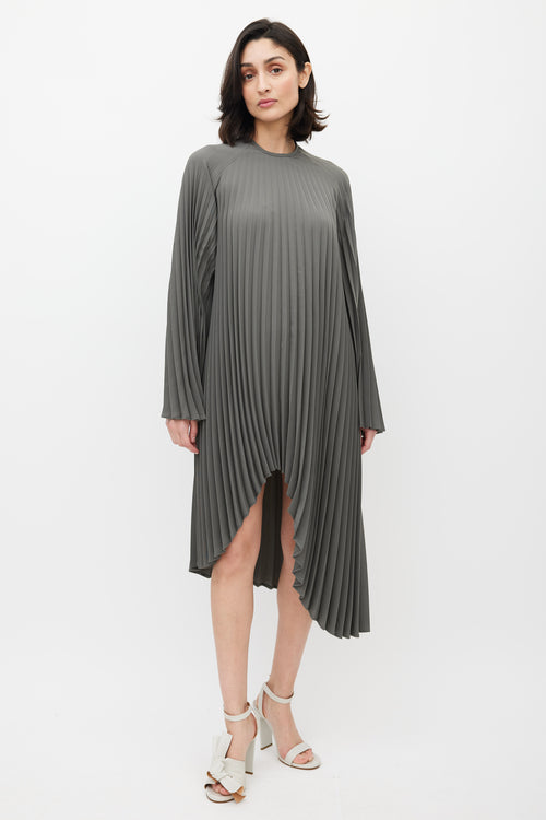 Beaufille Grey Filla Pleated Dress