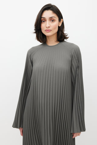 Beaufille Grey Filla Pleated Dress