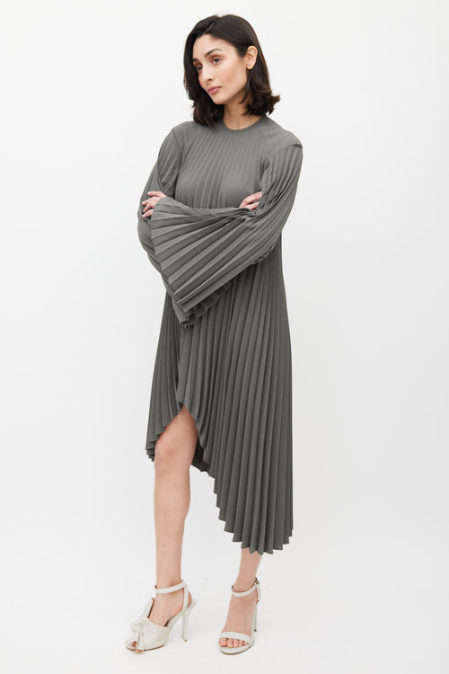 Beaufille Grey Filla Pleated Dress