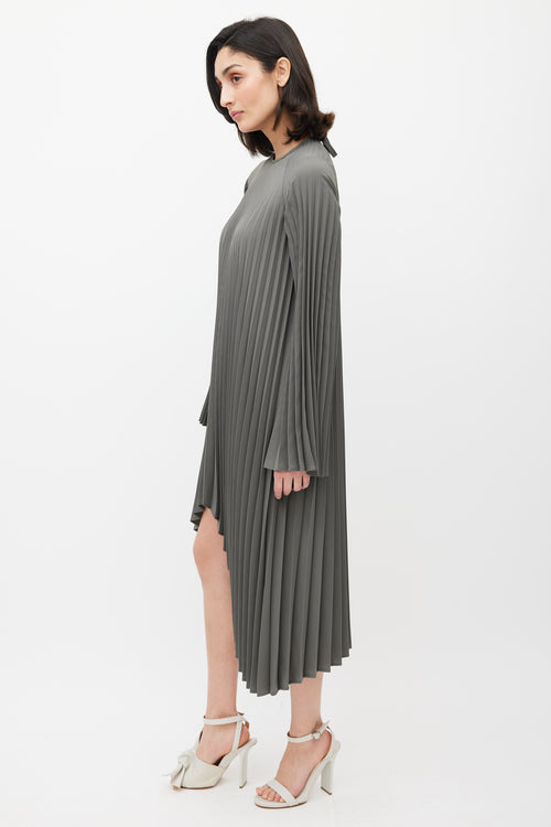 Beaufille Grey Filla Pleated Dress