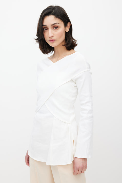 Beaufille White Paloma Twist Blouse