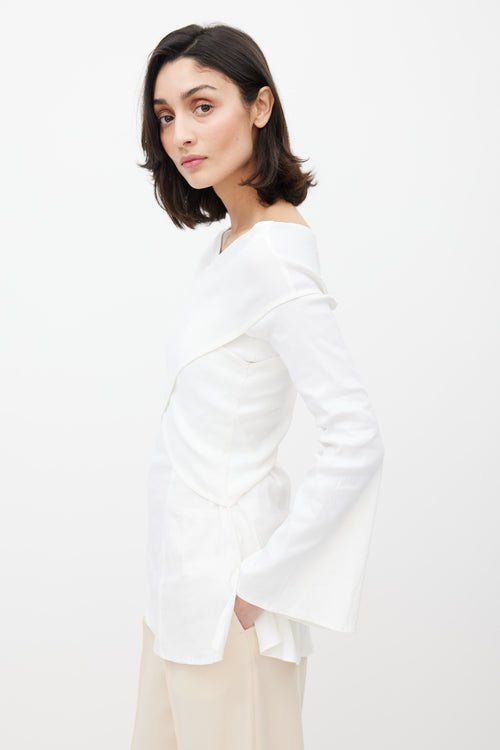 Beaufille White Paloma Twist Blouse