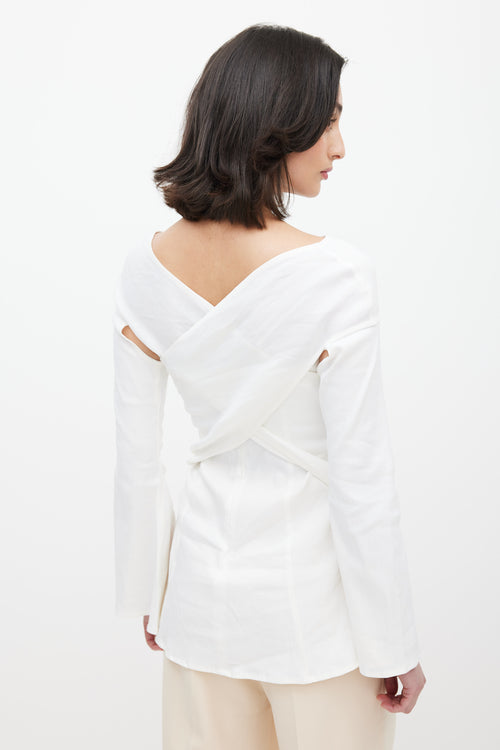 Beaufille White Paloma Twist Blouse