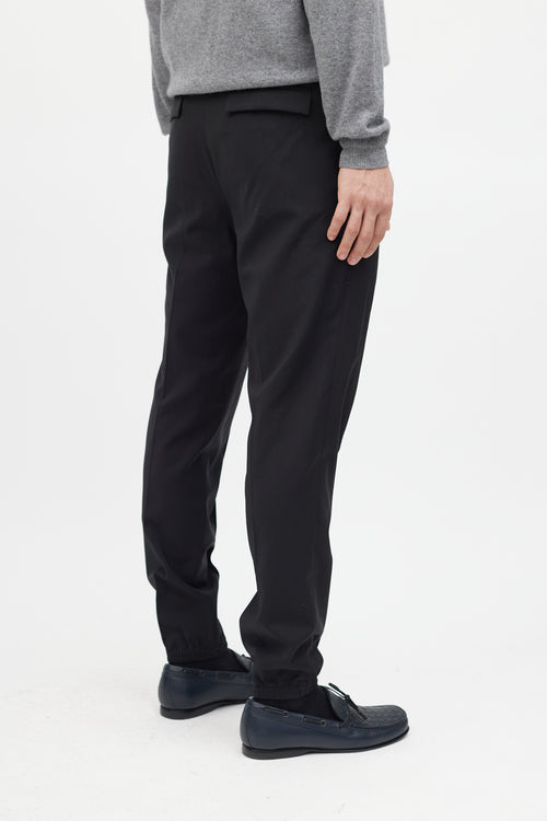 Berluti Black Wool Pleated Jogger