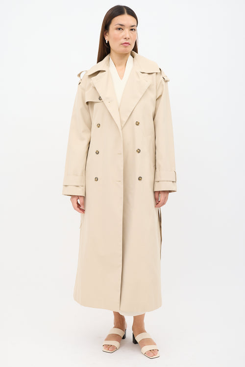 Birgitte Herskind Beige Astra Double Breasted Trench Coat