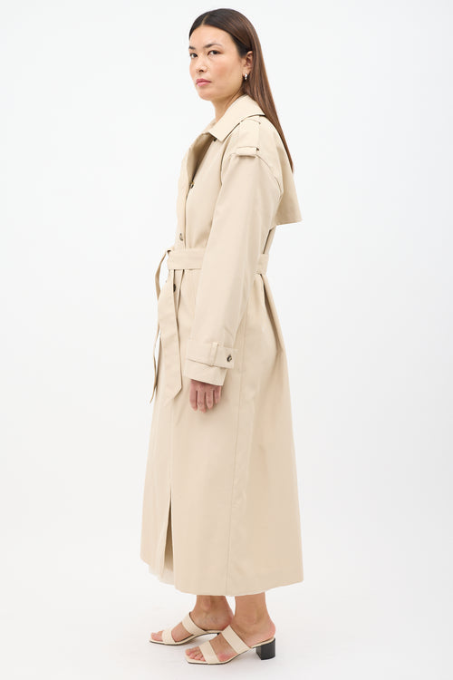 Birgitte Herskind Beige Astra Double Breasted Trench Coat