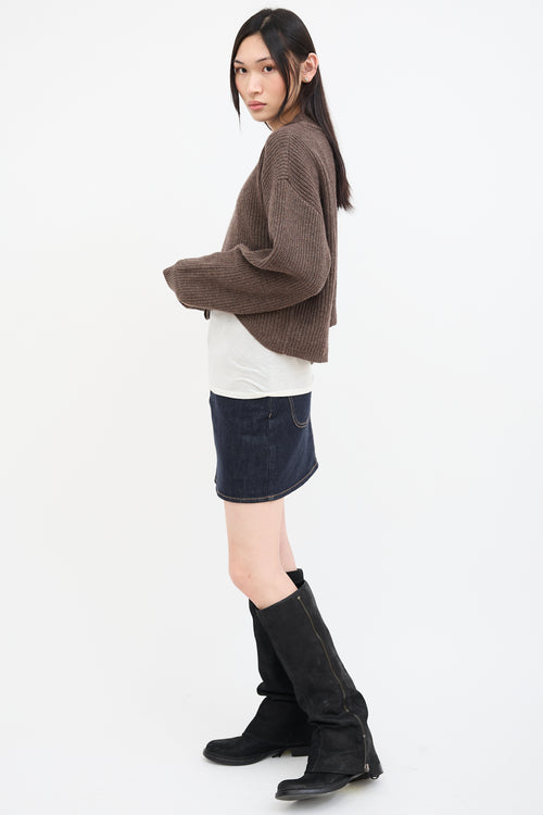 Birgitte Herskind Brown Wool Hudson Knit Sweater