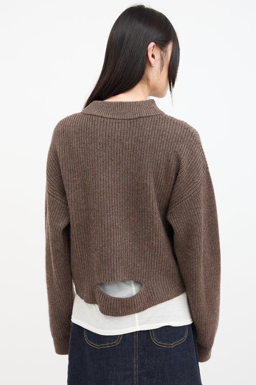 Birgitte Herskind Brown Wool Hudson Knit Sweater