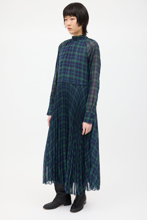 Birgitte Herskind Green 
Navy Tartan Nima Dress