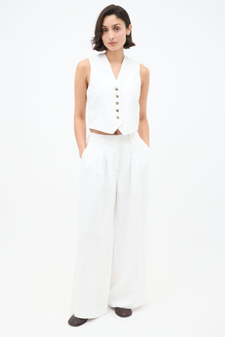 Birgitte Herskind White Mister Vest 
Lotus Trouser Set