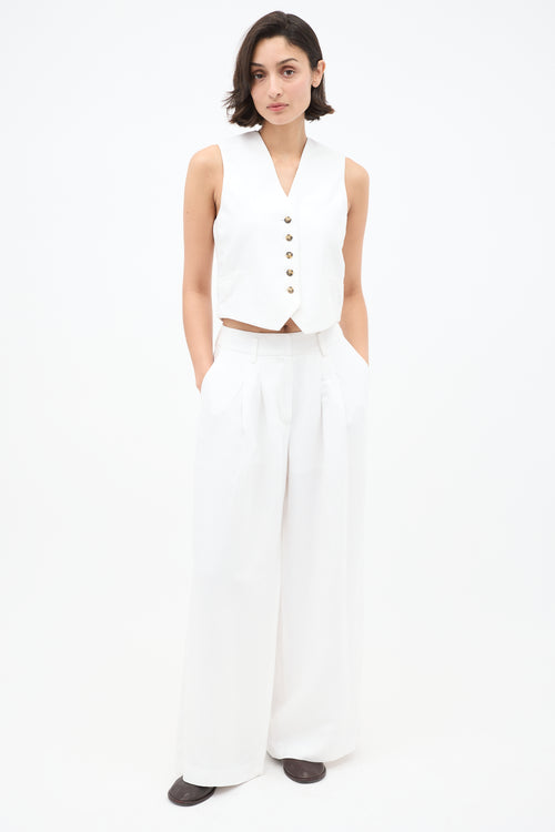 Birgitte Herskind White Mister Vest 
Lotus Trouser Set