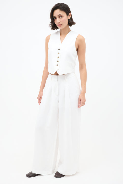 Birgitte Herskind White Mister Vest 
Lotus Trouser Set