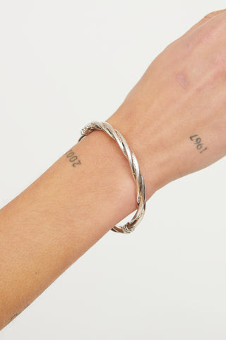 Birks Silver Twist Bangle Bracelet