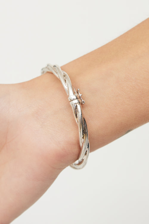 Birks Silver Twist Bangle Bracelet