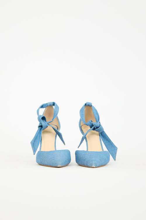 Alexandre Birman Blue Denim Clarita Pump