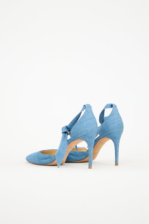 Alexandre Birman Blue Denim Clarita Pump